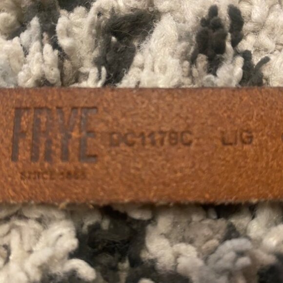 Frye Leather Belt Tan Lrg NWOT - Picture 6 of 9